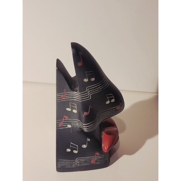 Picasso's Nose & Lip Eyeglass Holder Figurine 4.25" Whimsical Art Gray Red - Picture 6 of 10